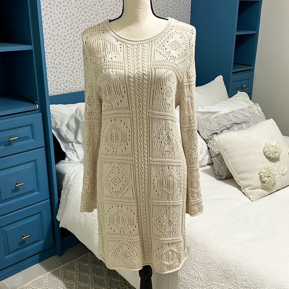 Splendid Dresses & Skirts - NWT Splendid collection 2-piece crochet knit sweater dress